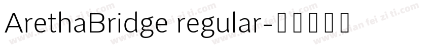 ArethaBridge regular字体转换